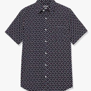 Amazon Essentials Men's Dark Blue floral Shirt